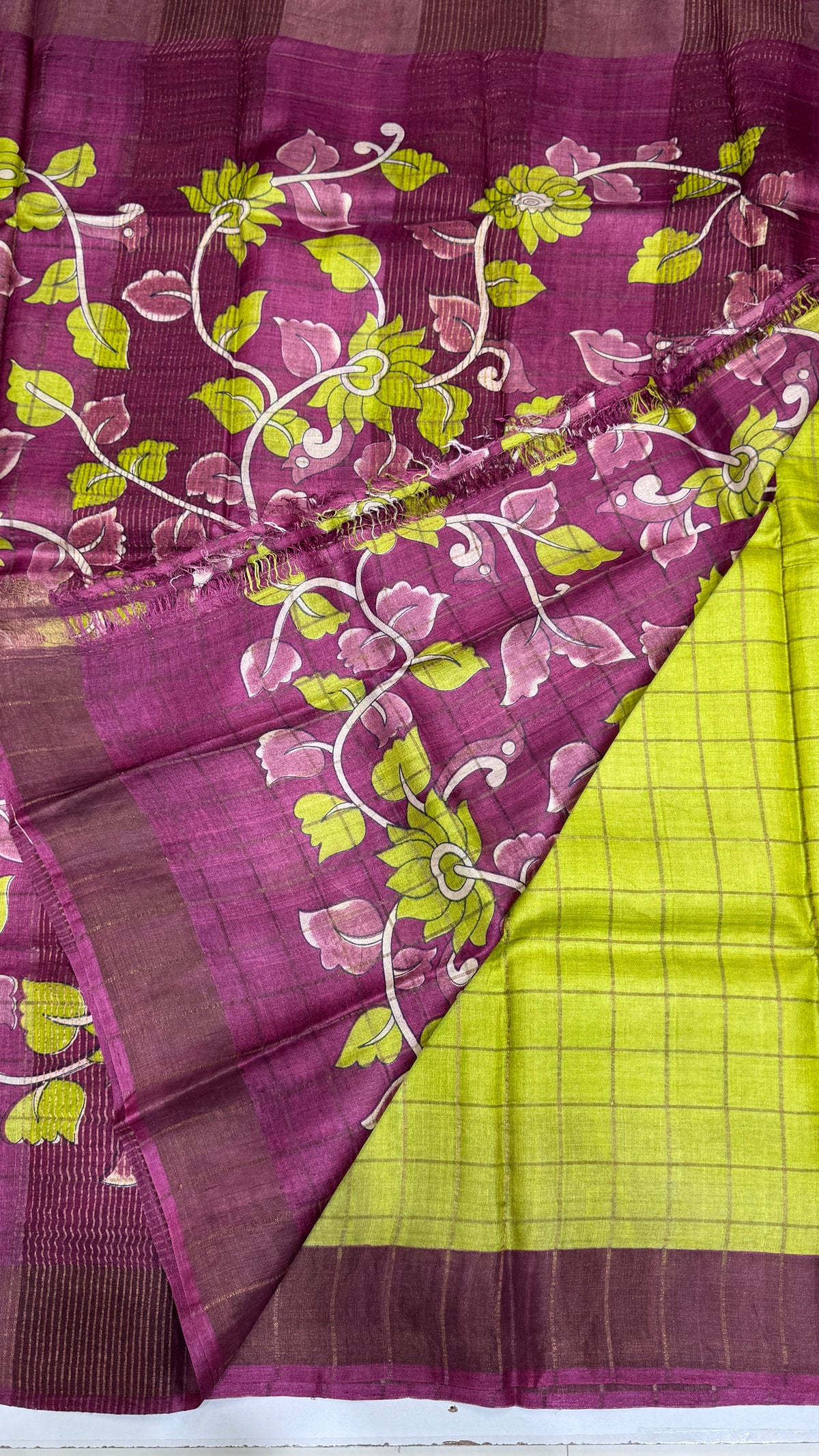 Handloom Pure Tussar Silk Saree