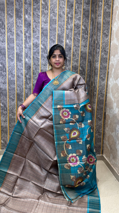 Handloom Pure Tussar Silk Saree