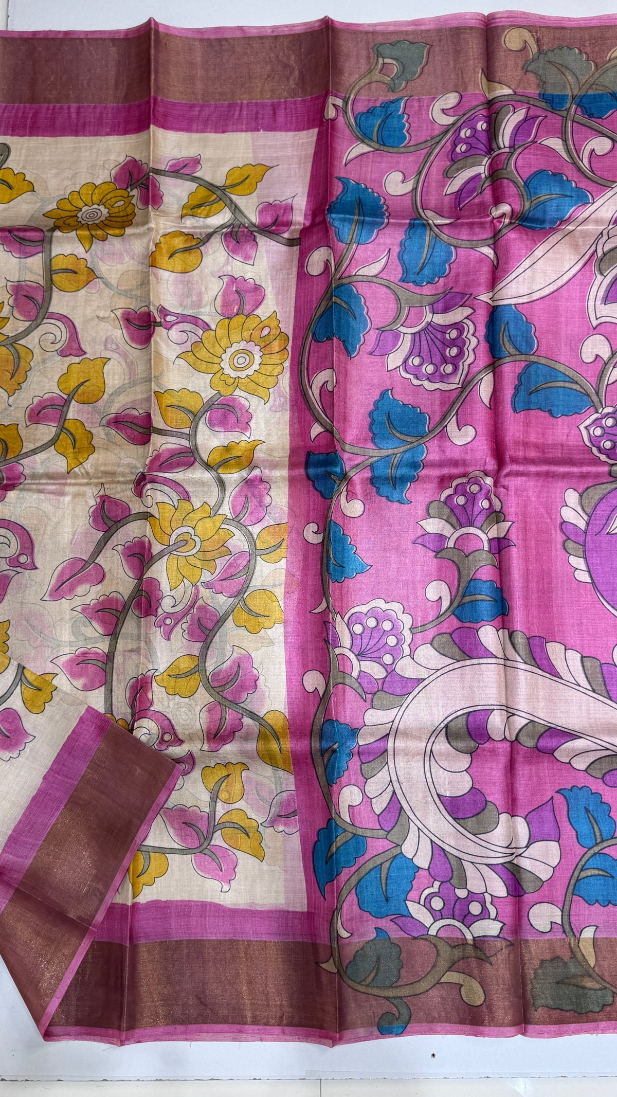 Handloom Pure Tussar Silk Saree