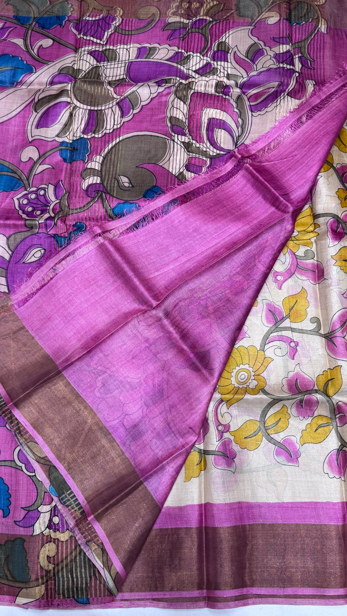 Handloom Pure Tussar Silk Saree