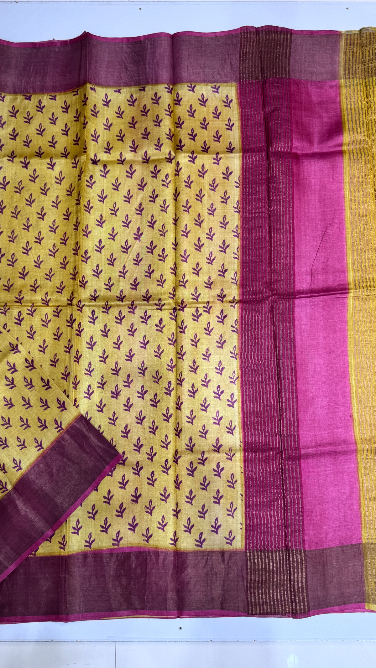 Handloom Pure Tussar Silk Saree