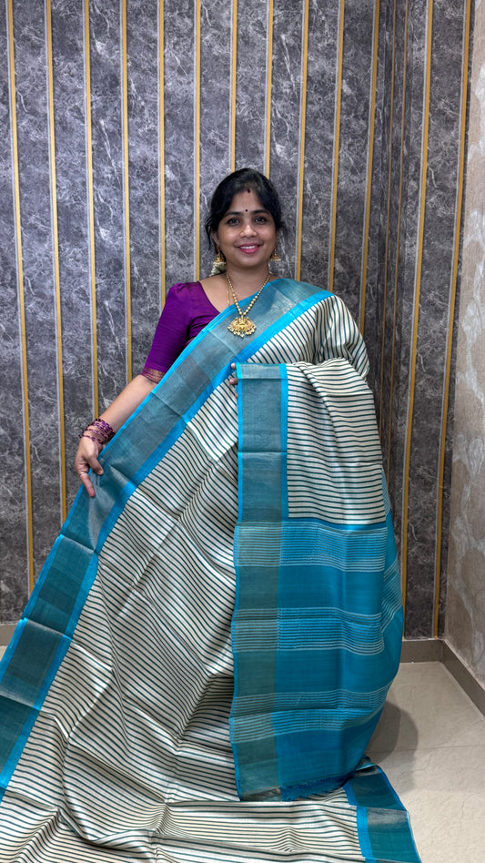 Handloom Pure Tussar Silk Saree