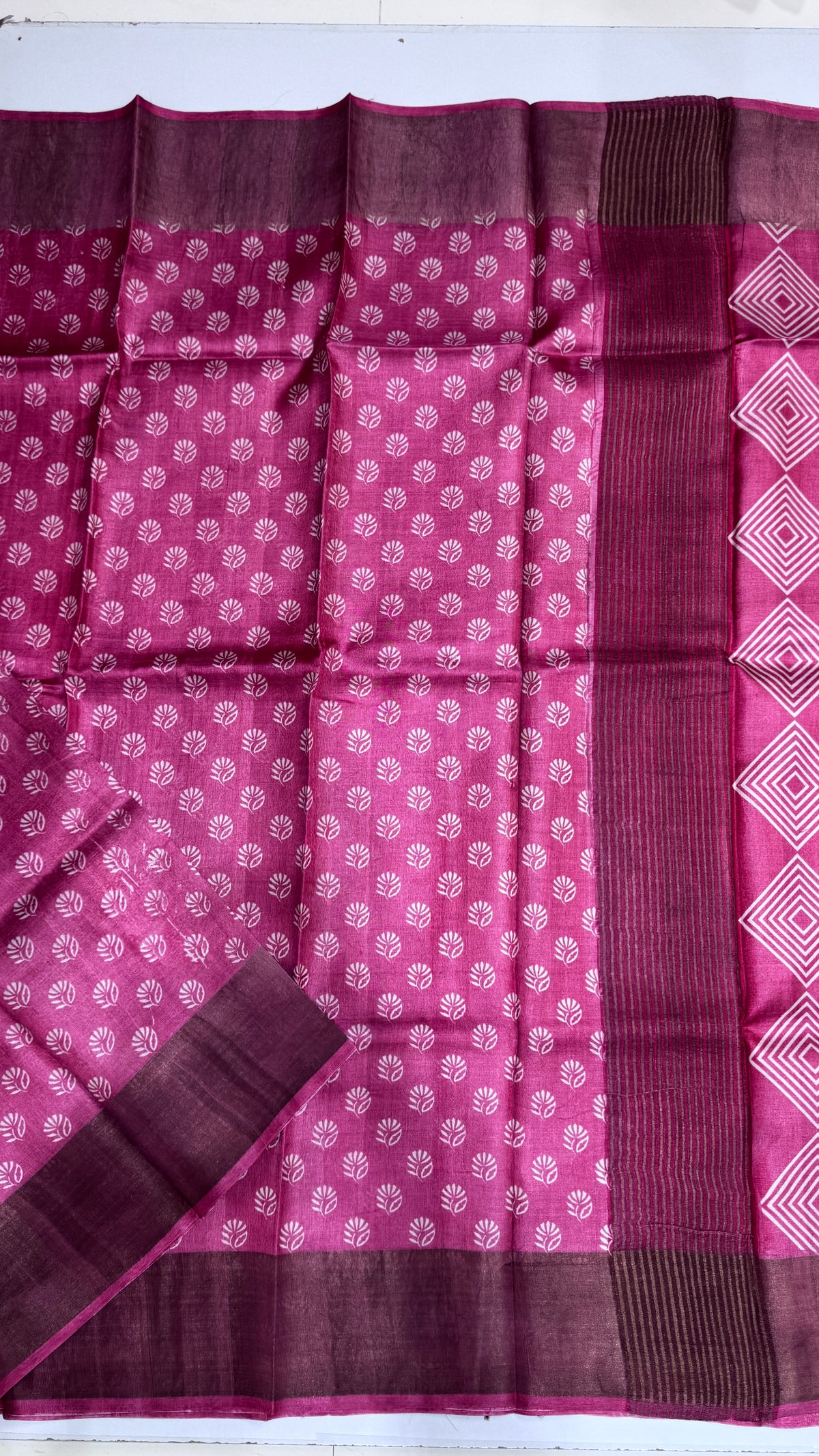 Handloom Pure Tussar Silk Saree