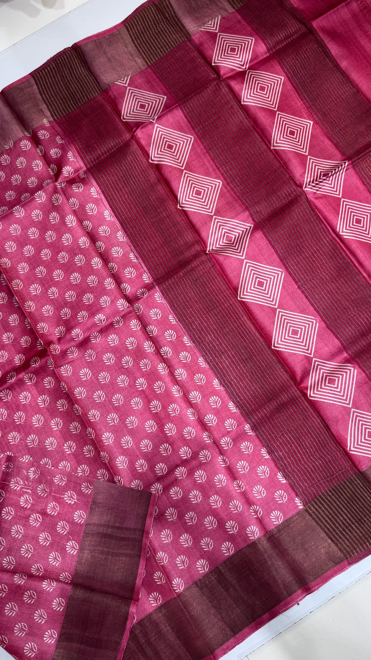 Handloom Pure Tussar Silk Saree