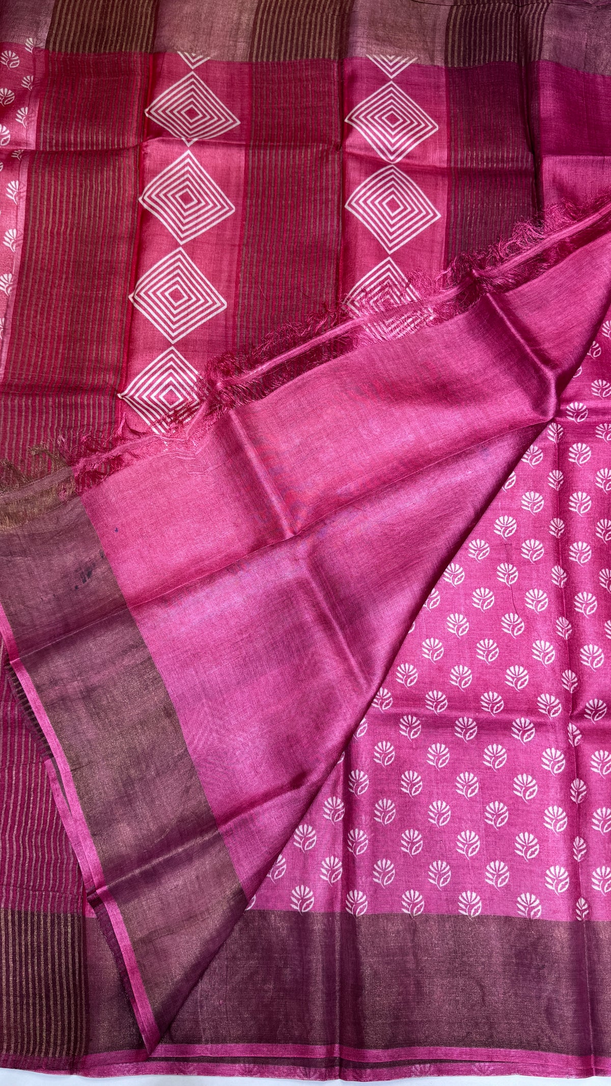 Handloom Pure Tussar Silk Saree