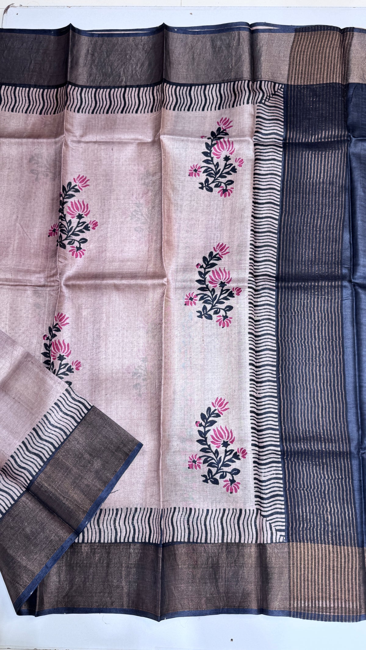 Handloom Pure Tussar Silk Saree