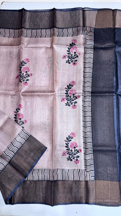 Handloom Pure Tussar Silk Saree