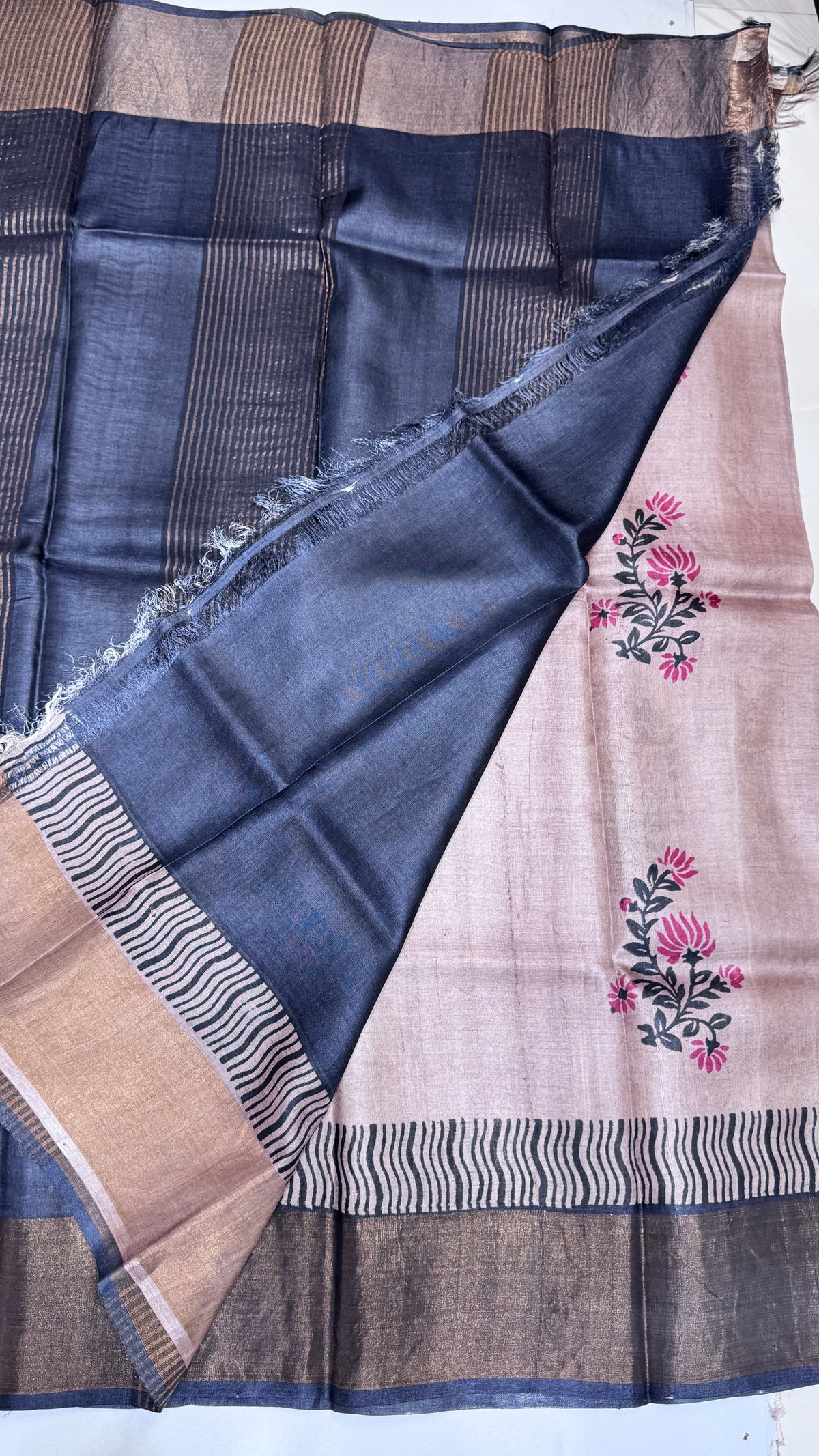 Handloom Pure Tussar Silk Saree