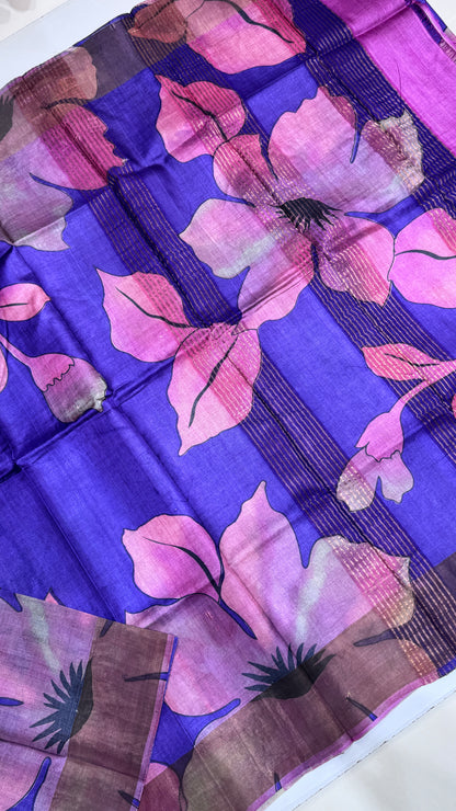 Handloom Pure Tussar Silk Saree