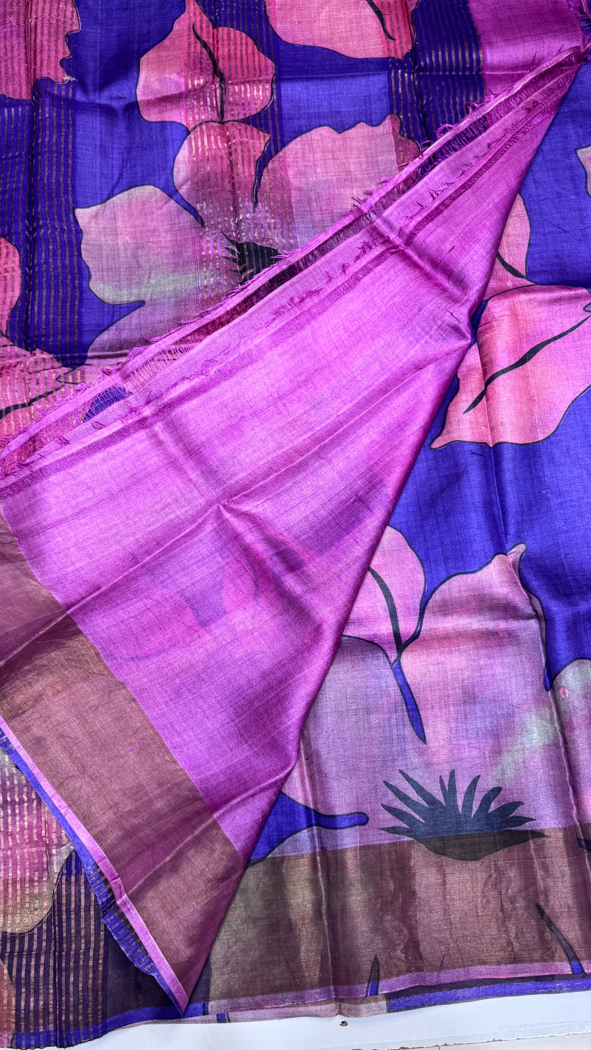 Handloom Pure Tussar Silk Saree