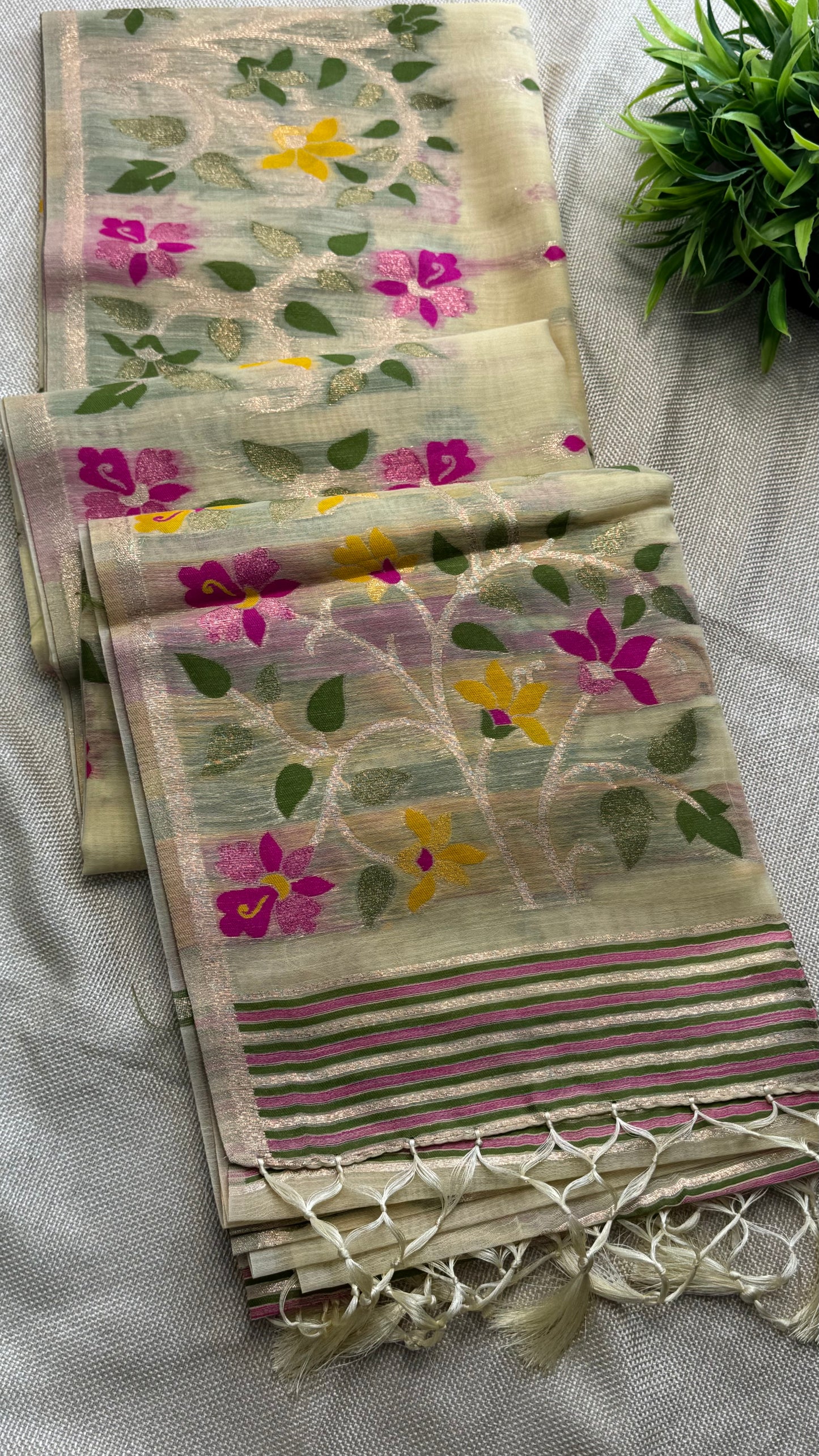 Semi Chanderi Silk