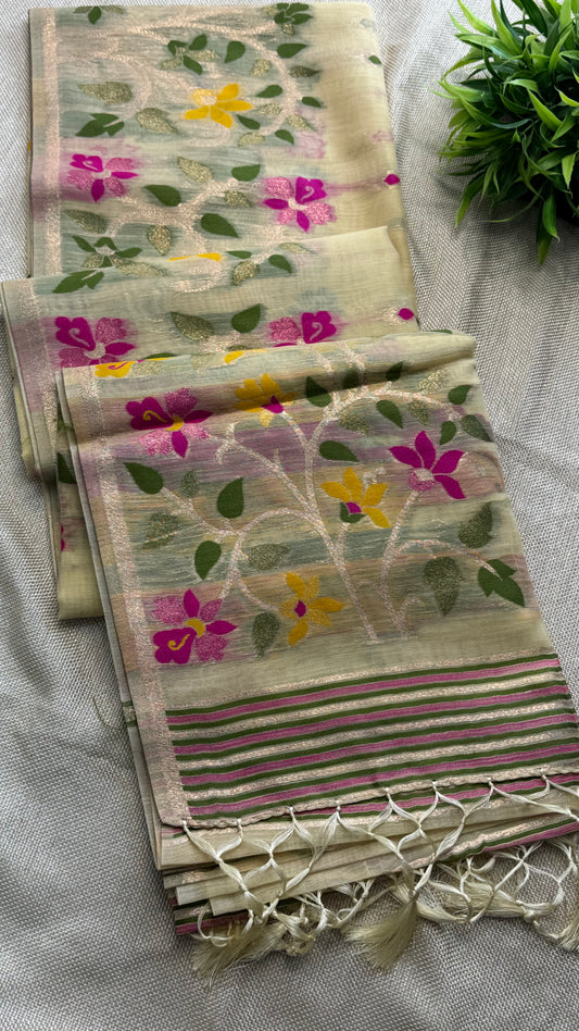 Semi Chanderi Silk