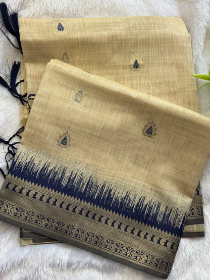 Semi Chanderi Silk Saree