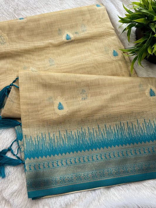 Semi Chanderi Silk Saree