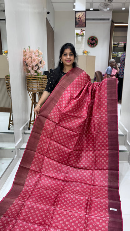 Handloom Pure Tussar Silk Saree
