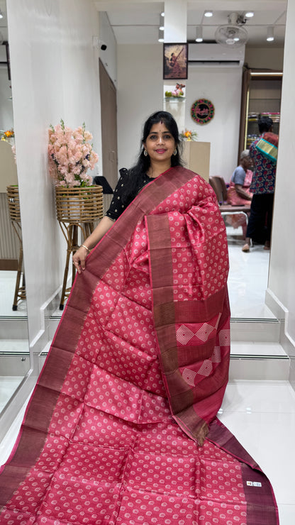 Handloom Pure Tussar Silk Saree