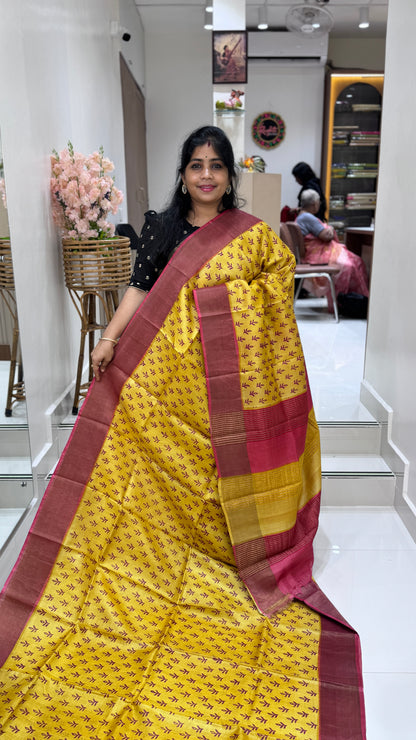 Handloom Pure Tussar Silk Saree