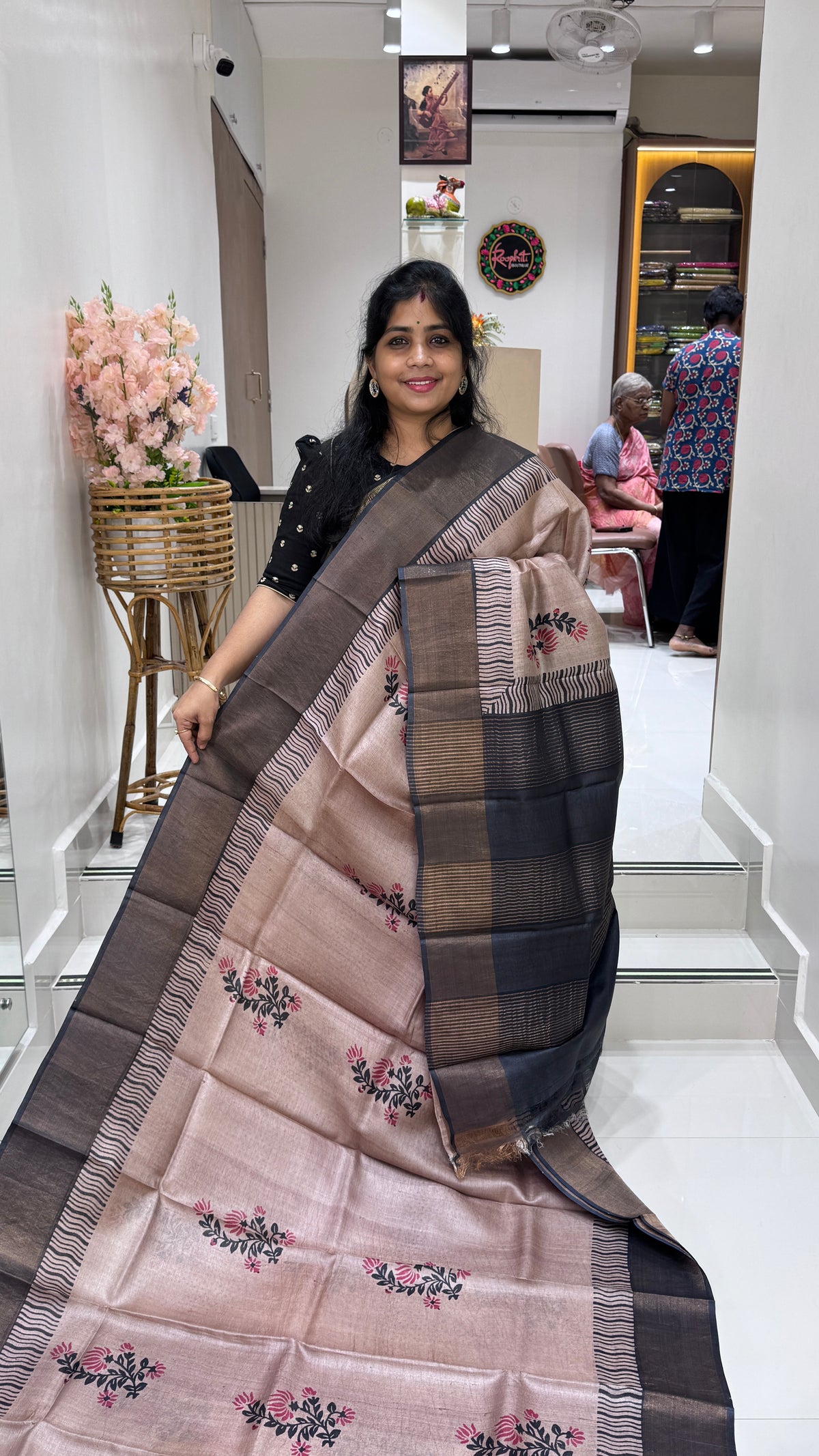 Handloom Pure Tussar Silk Saree