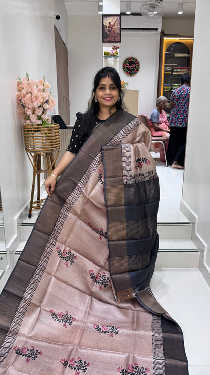 Handloom Pure Tussar Silk Saree
