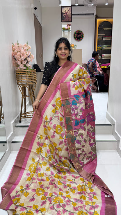 Handloom Pure Tussar Silk Saree