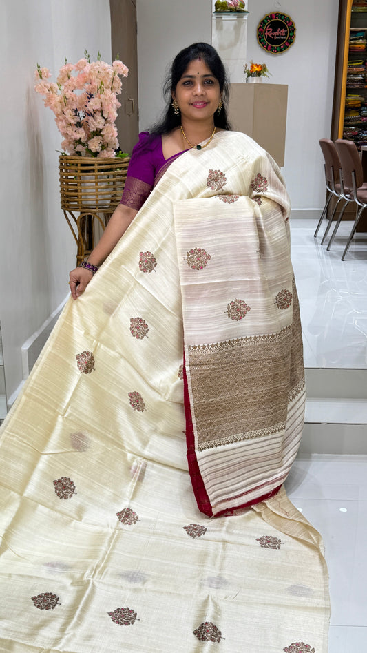 Pure Raw Silk Saree