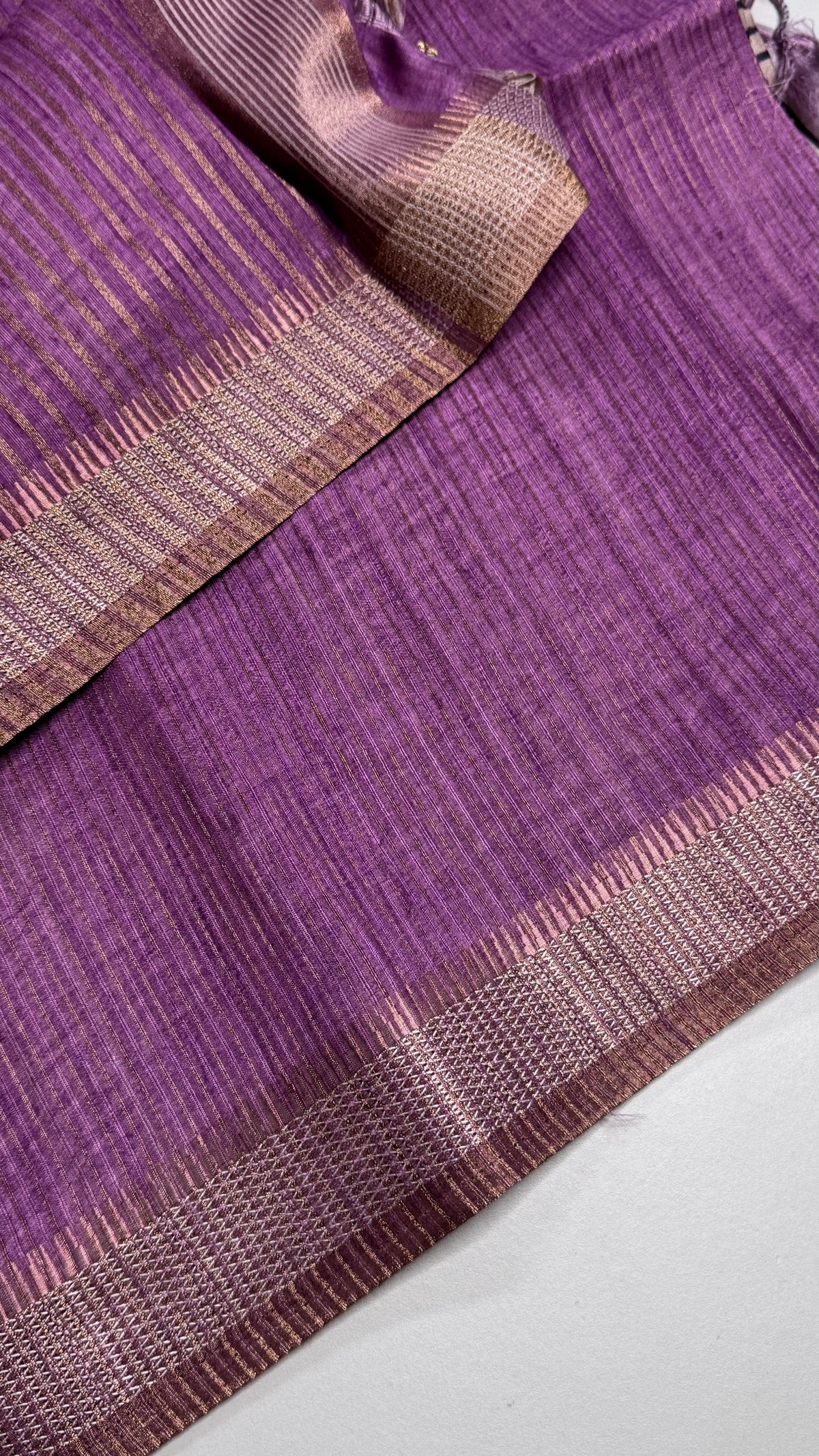 Semi Tussar Fusion Saree