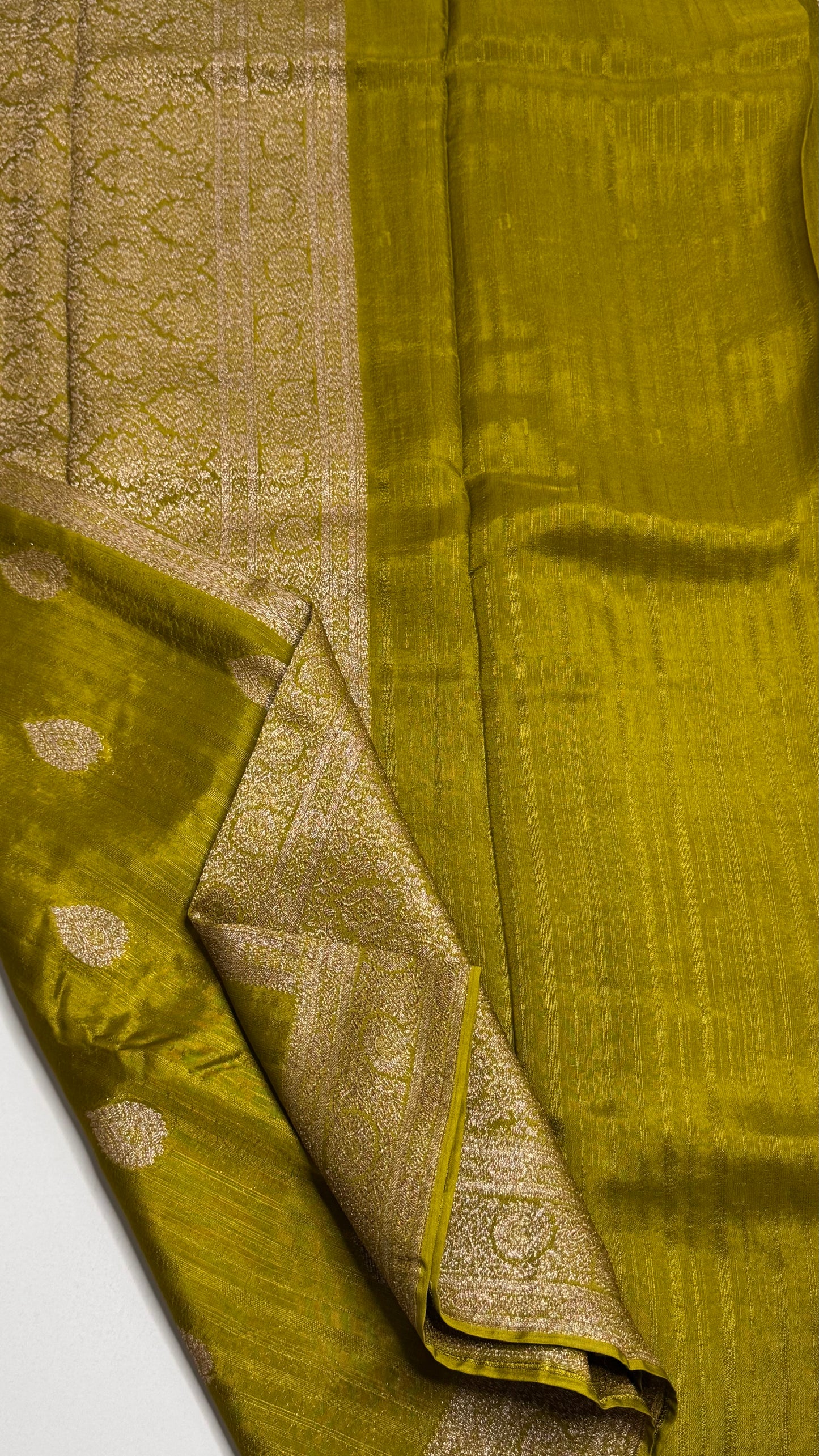 Semi Raw Silk Saree with Antique Border