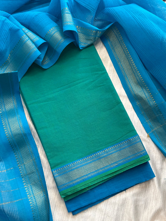 Mangalgiri Cotton Unstitched Salwar Suit