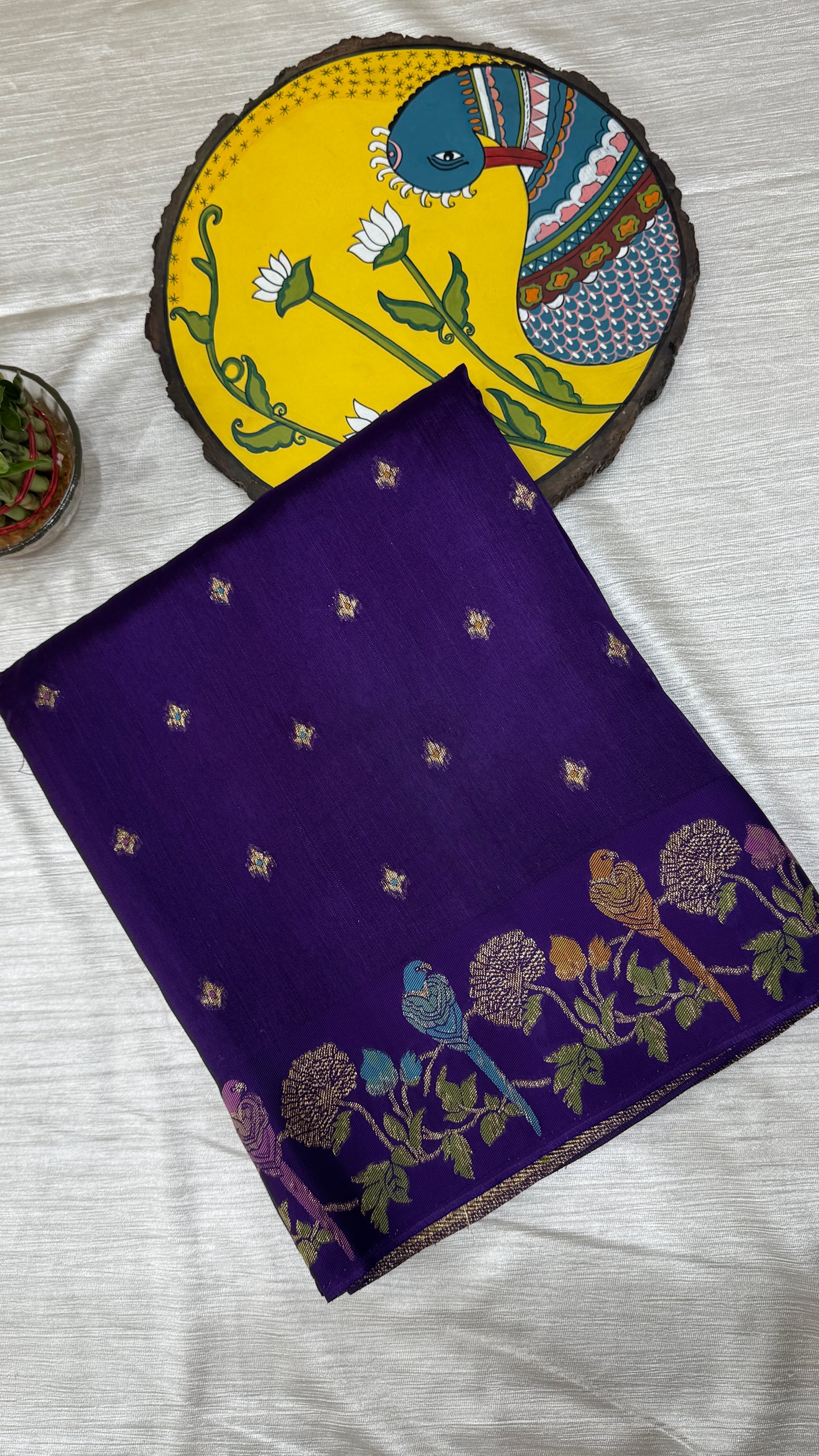 Tussar Georgette Saree with Thread & Zari Woven Border