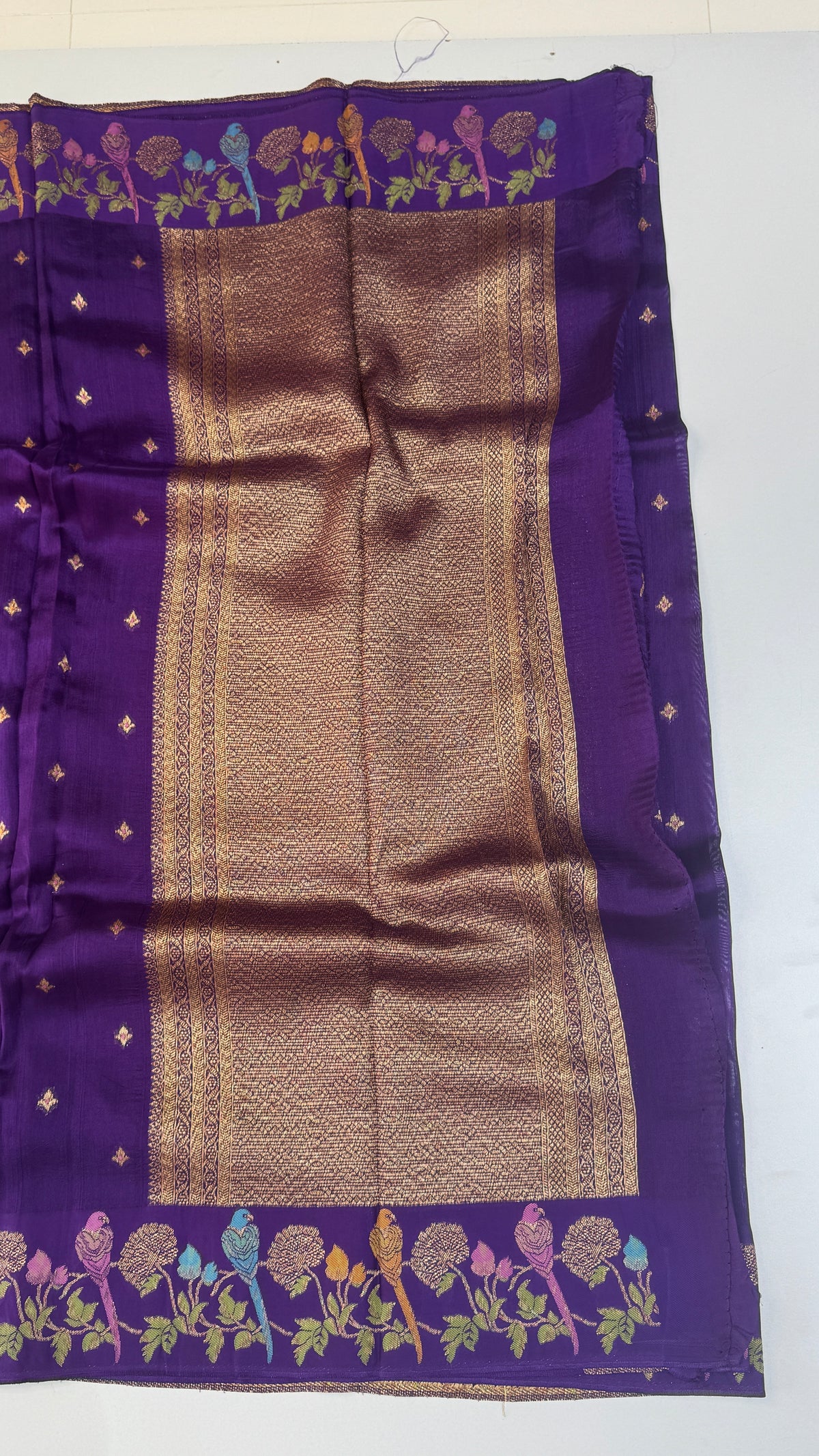 Tussar Georgette Saree with Thread & Zari Woven Border