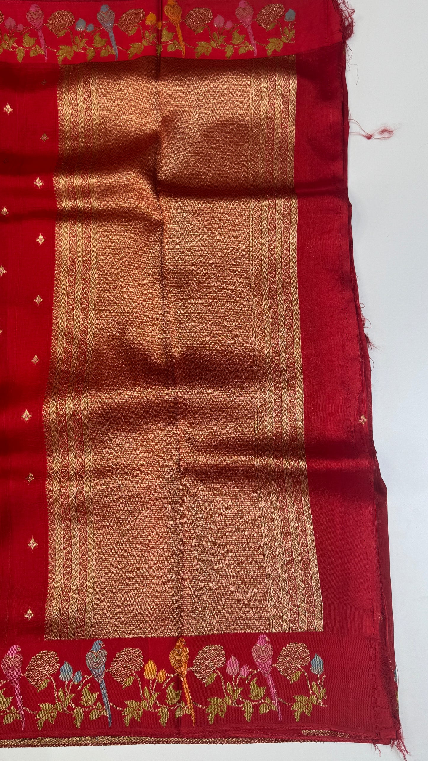 Tussar Georgette Saree with Thread & Zari Woven Border