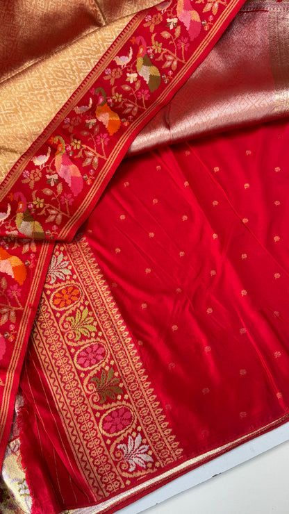 Banaras Brocade Tissue Saree with Paithani Border
