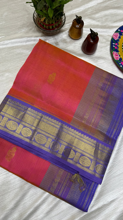 Buttas Pure Silk Cotton Saree