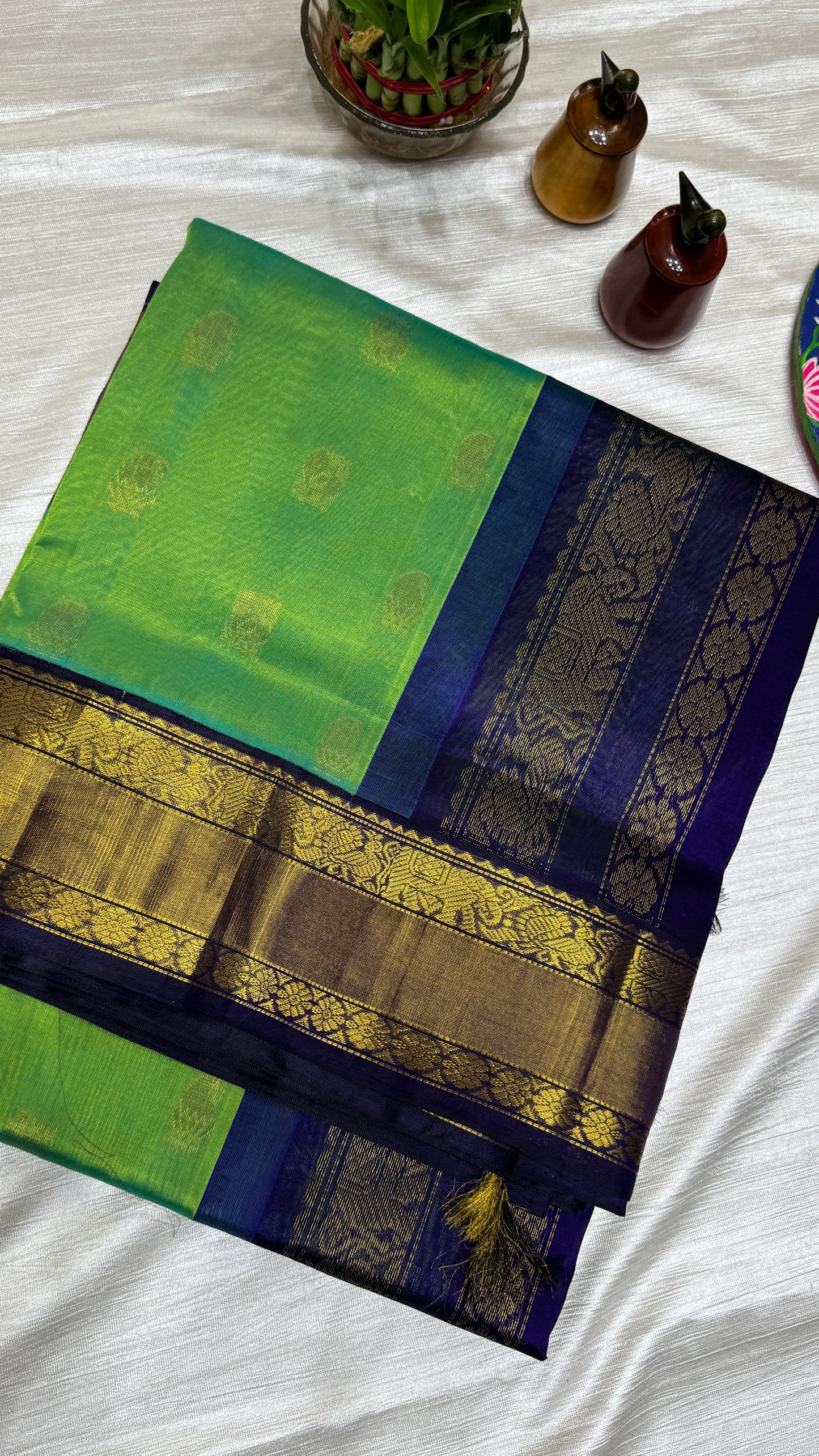 Buttas Pure Silk Cotton Saree