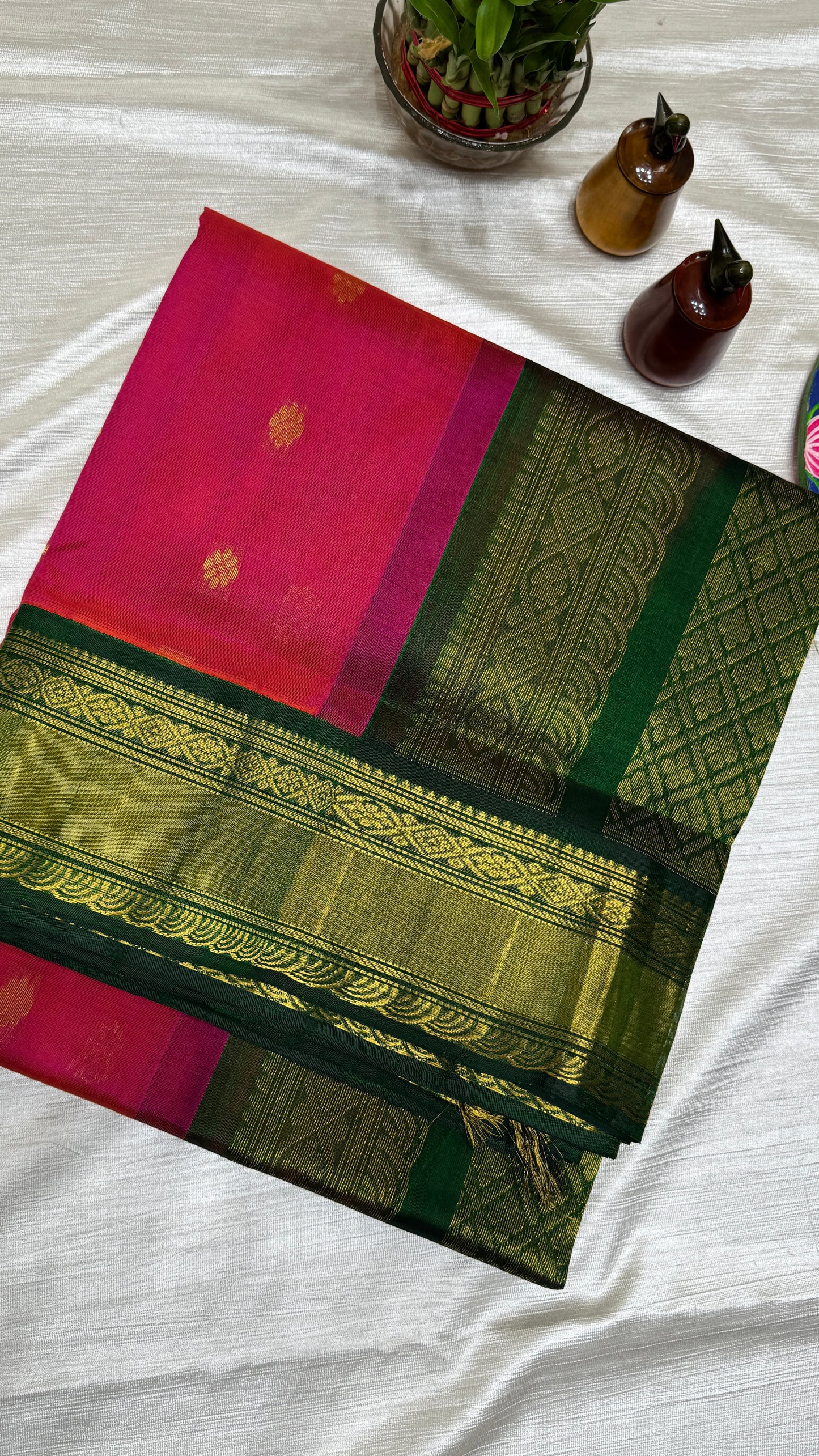 Buttas Pure Silk Cotton Saree