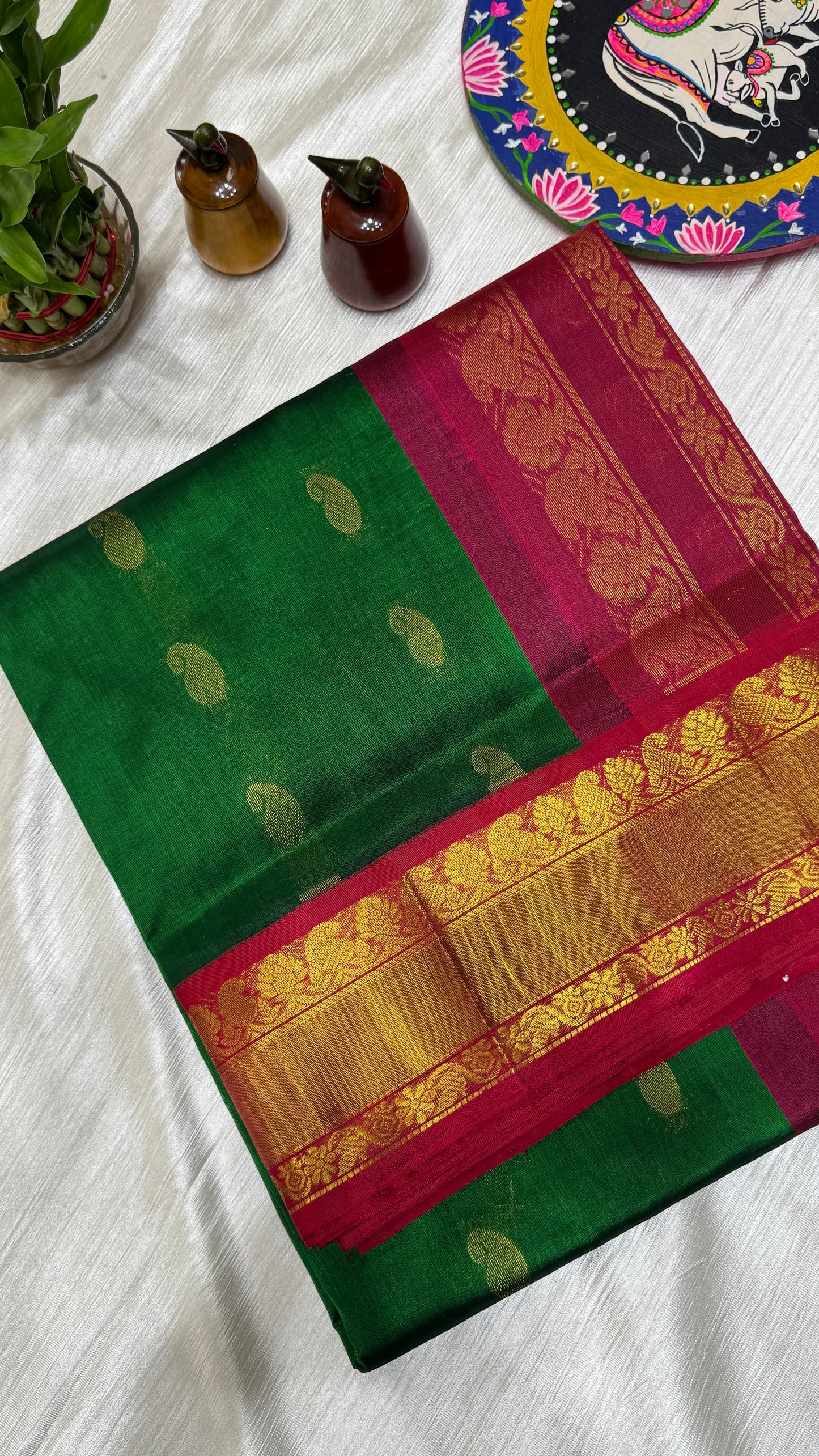 Buttas Pure Silk Cotton Saree