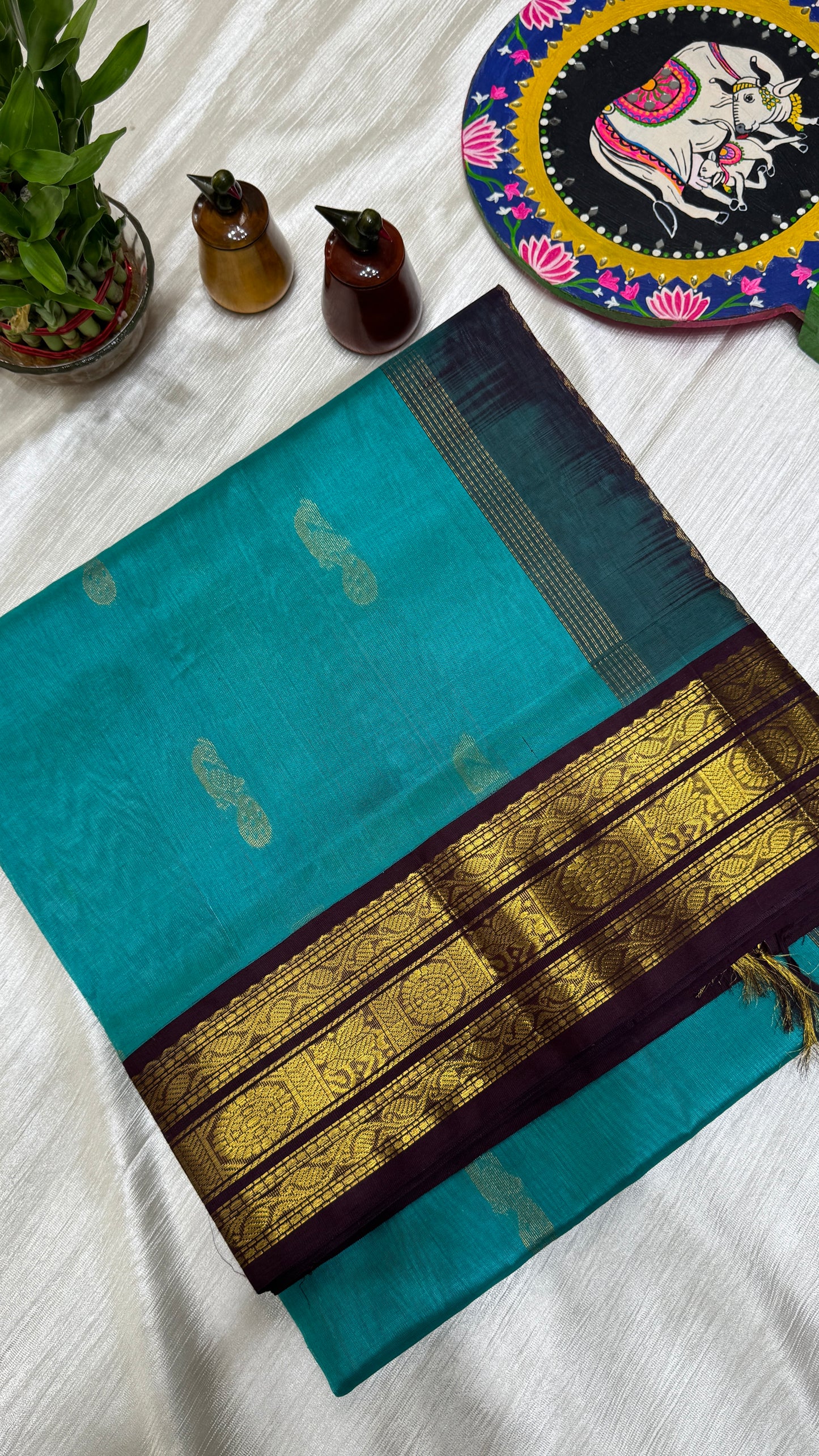 Buttas Pure Silk Cotton Saree