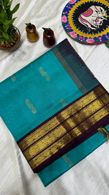Buttas Pure Silk Cotton Saree