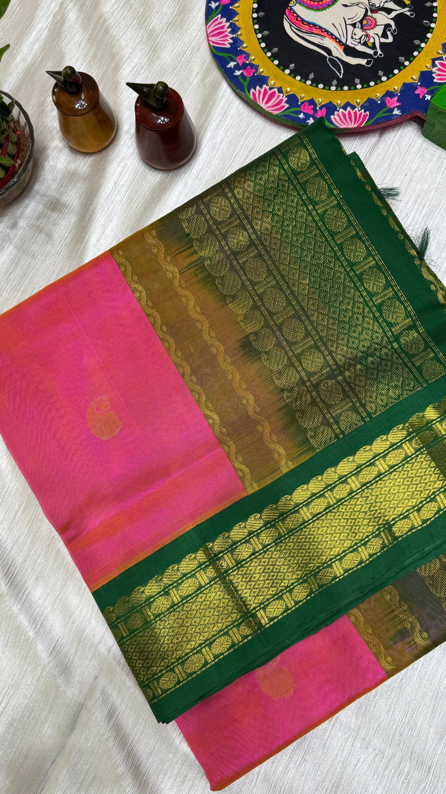 Buttas Pure Silk Cotton Saree