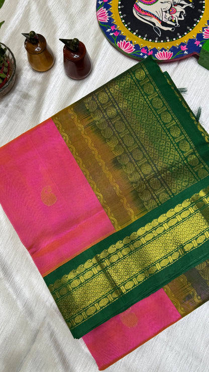 Buttas Pure Silk Cotton Saree