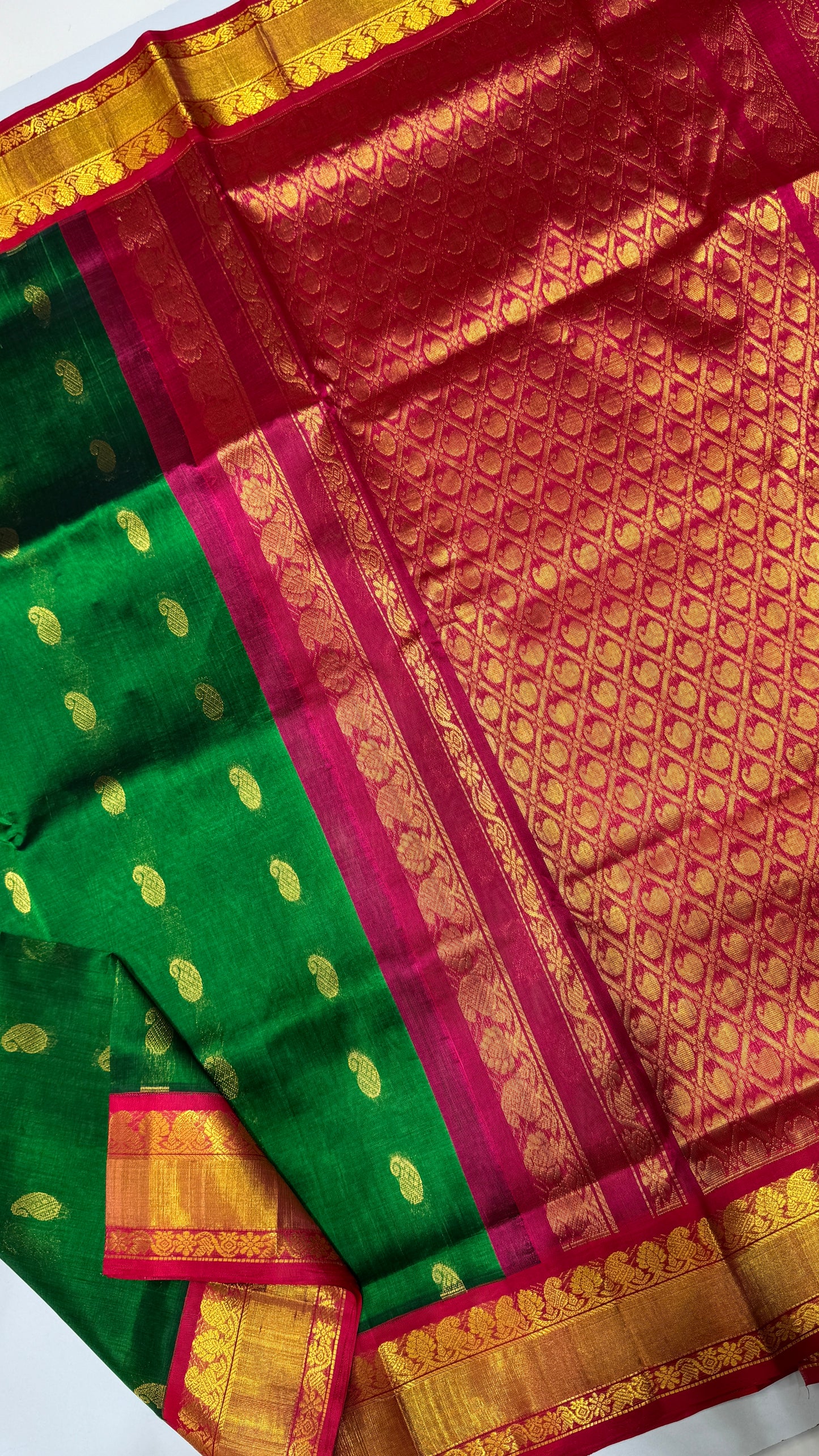 Buttas Pure Silk Cotton Saree