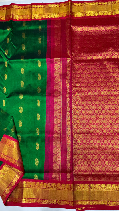 Buttas Pure Silk Cotton Saree