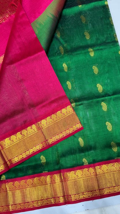Buttas Pure Silk Cotton Saree