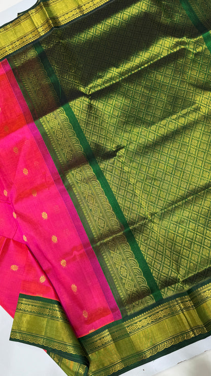 Buttas Pure Silk Cotton Saree