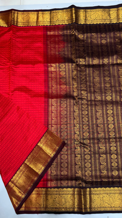 Pure handloom Lakshadeepam Silk cotton saree