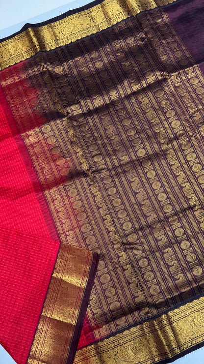 Pure handloom Lakshadeepam Silk cotton saree