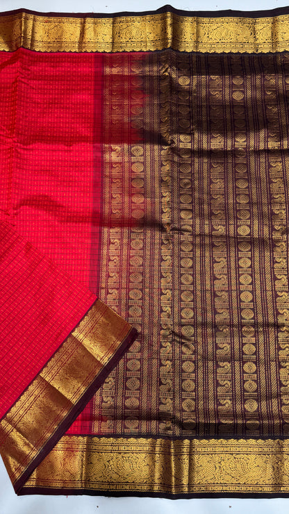 Pure handloom Lakshadeepam Silk cotton saree