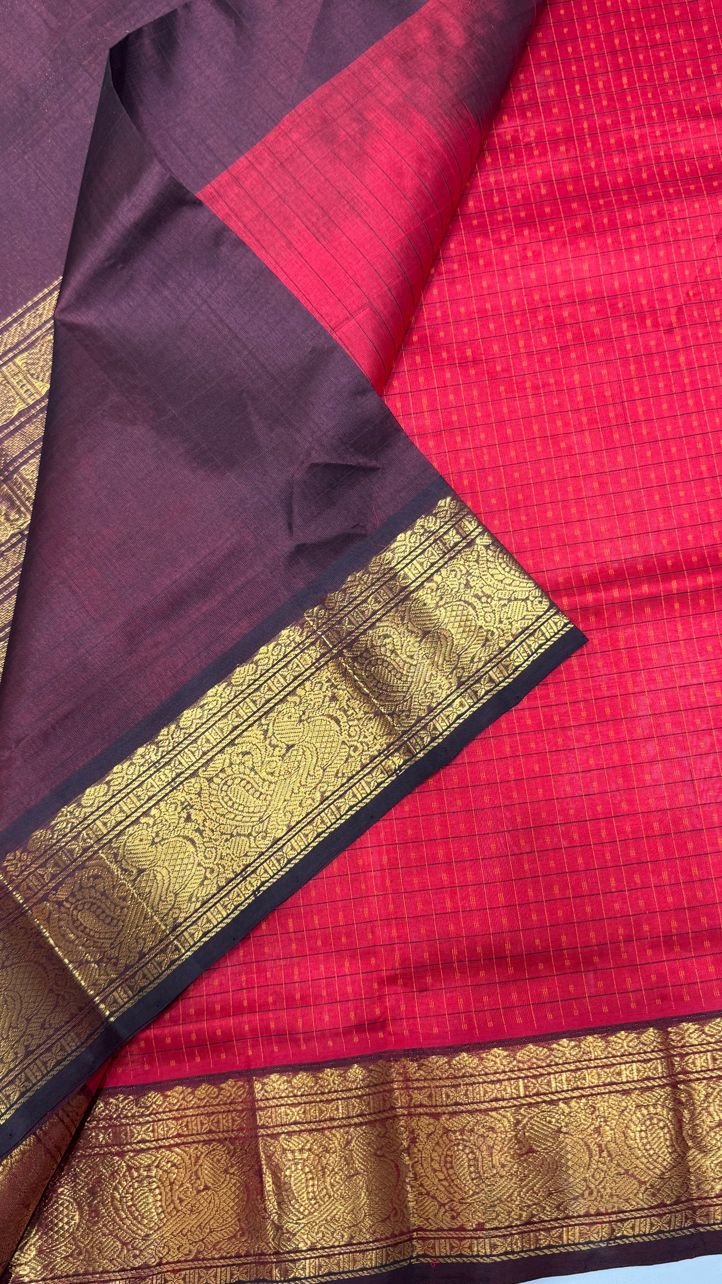 Pure handloom Lakshadeepam Silk cotton saree