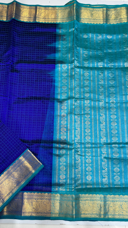 Pure handloom Lakshadeepam Silk cotton saree