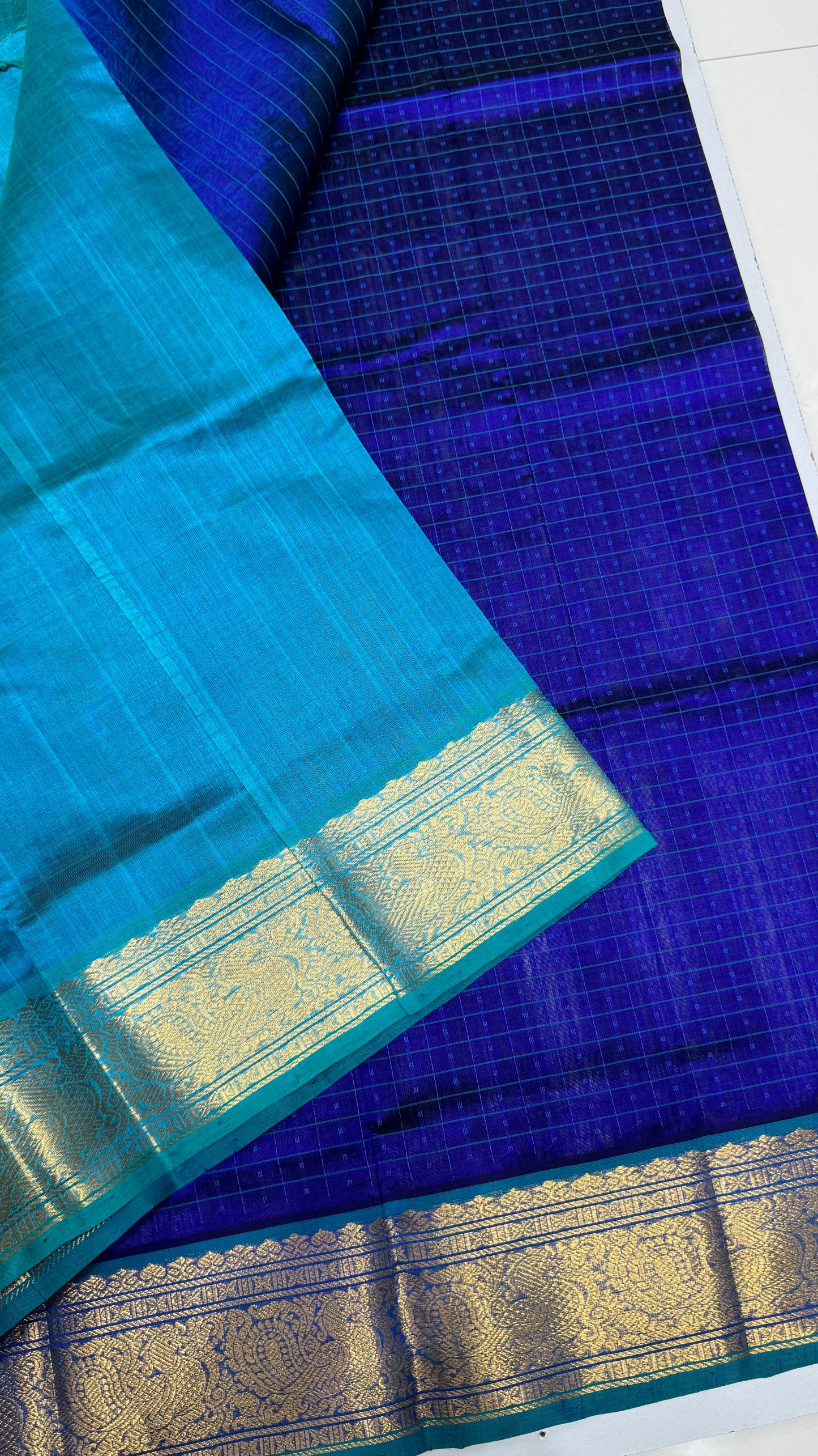 Pure handloom Lakshadeepam Silk cotton saree